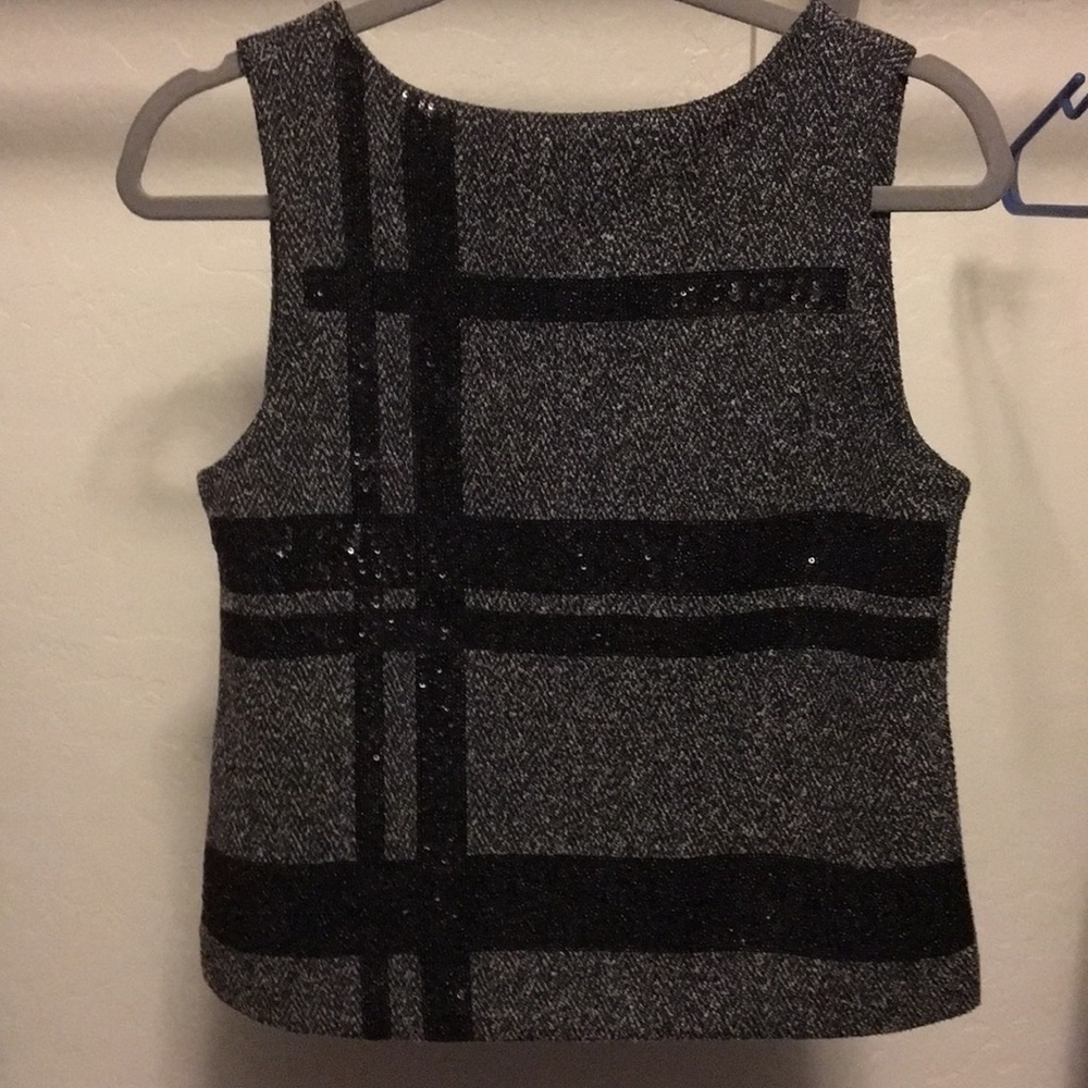 Wool Shell with Sequin Detail